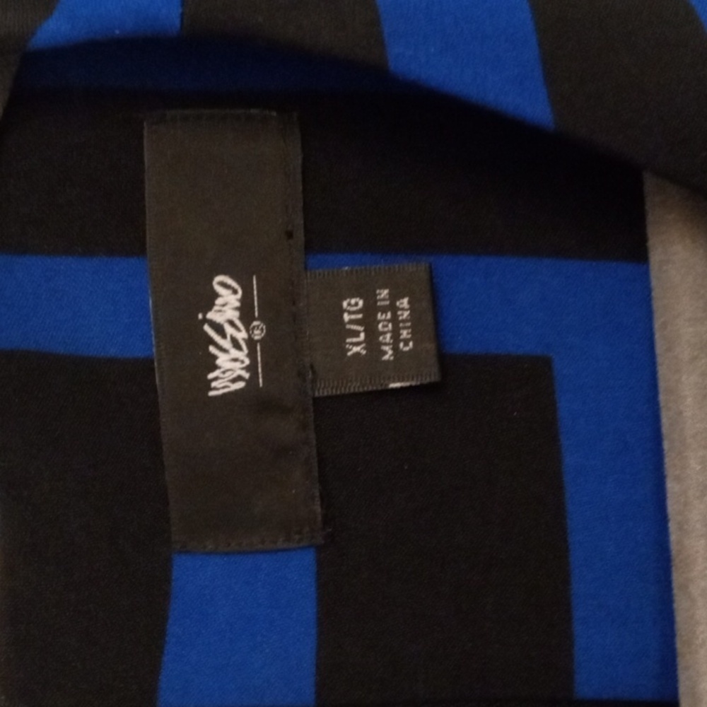 Moschino Blue and Black Patterned Mini Dress - Picture 2 of 4